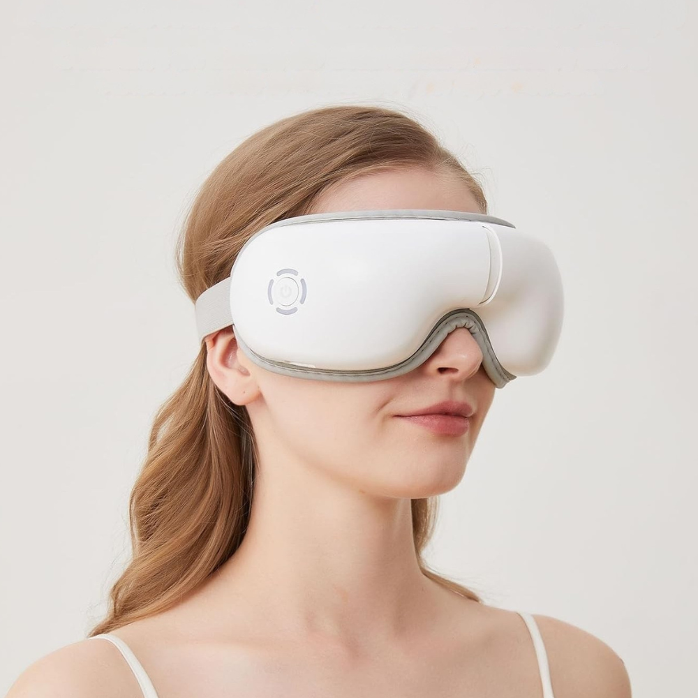 Heated Eye Massager – 5 Modes for Eye Strain Relief, Dark Circles & Better Sleep