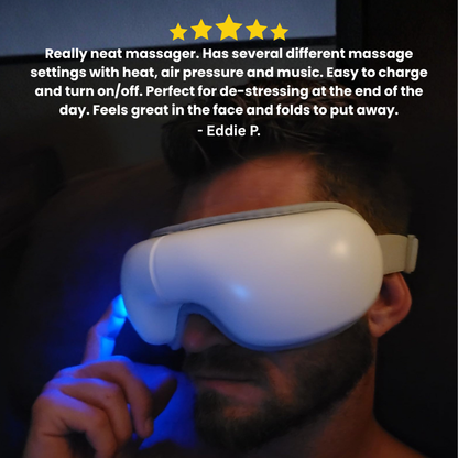 Heated Eye Massager – 5 Modes for Eye Strain Relief, Dark Circles & Better Sleep