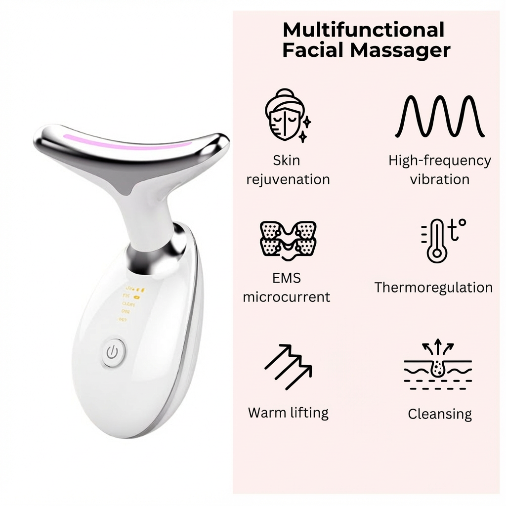 NooraWell™ - Multifunctional 7-in-1 Facial & Neck Massager